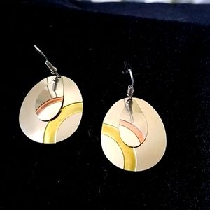 Handcrafted hanging earrings